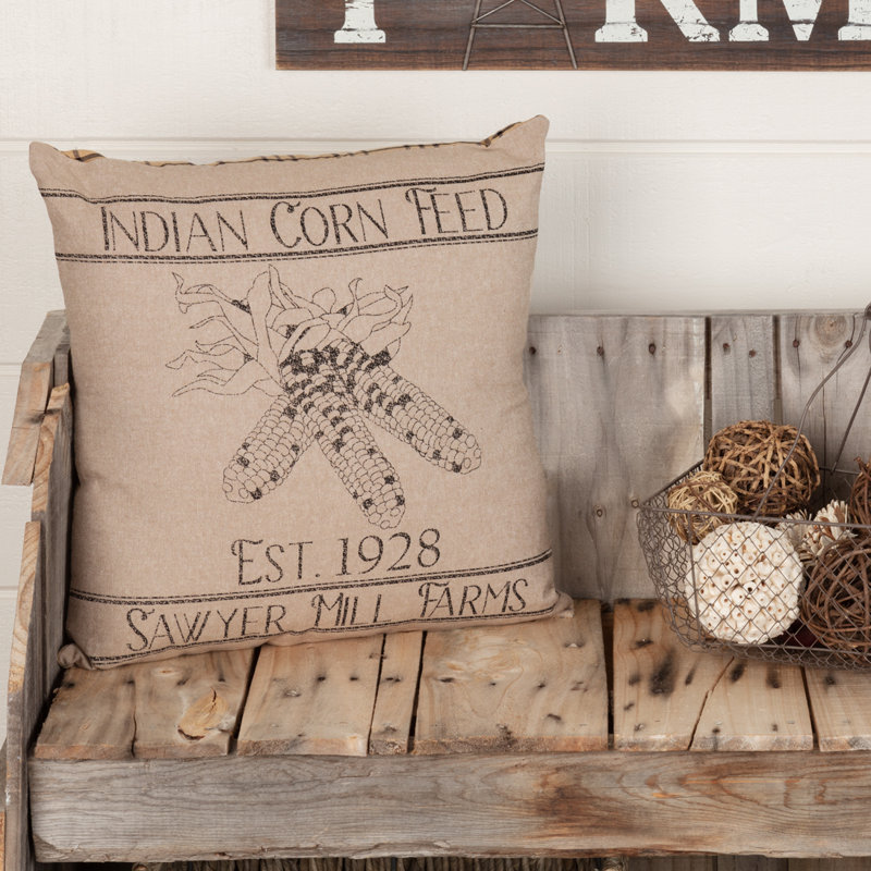 Housse et insert de coussin en coton Sawyer Mill