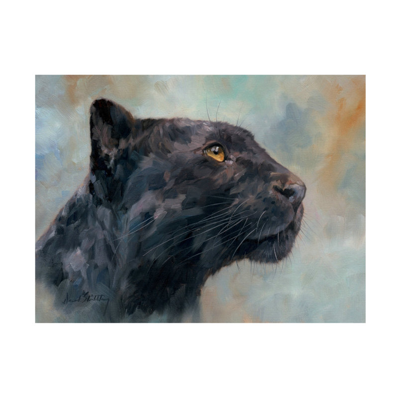 Art sur toile David Stribble Panther, H 14 po x l 19 po