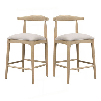 Counter Stool In Fabric (Set Of 2)