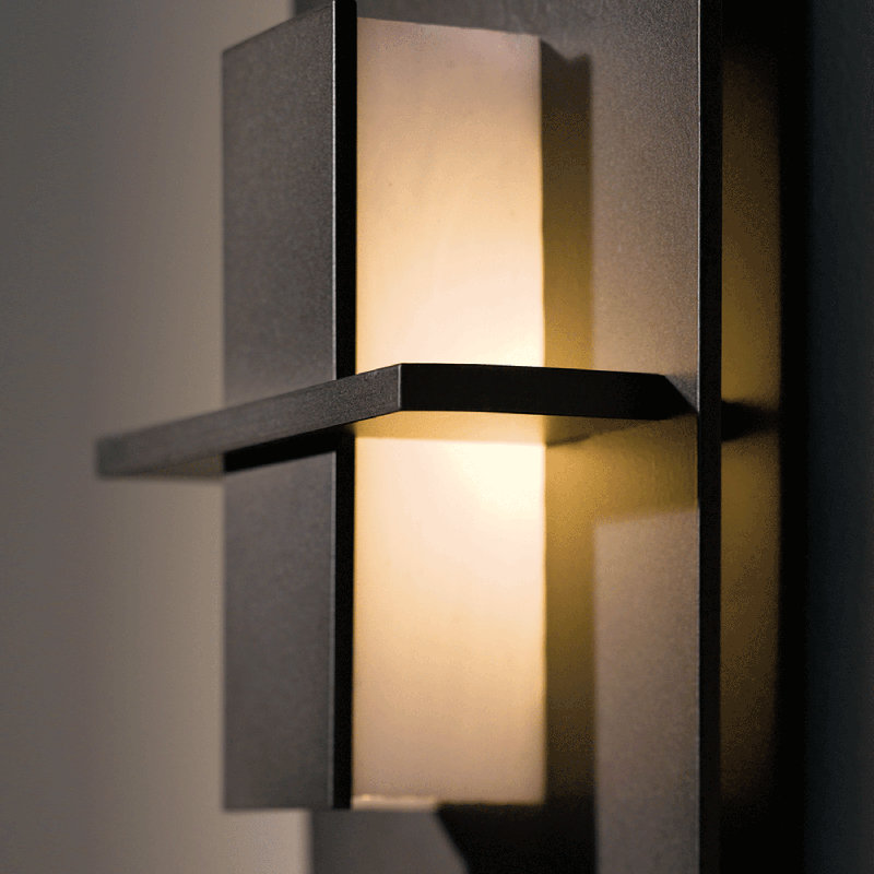 Aperture 1 - Light Flush Mount Sconce, White Art, Oil Rubbed Bronze