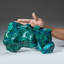 Véritable forme libre de malachite et d'azurite polie (9,5 lb)