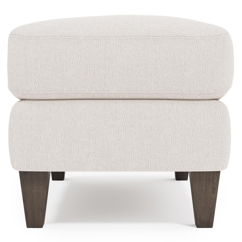 Isabella Ottoman, Cream Boucle 1273-002, Aged Gray