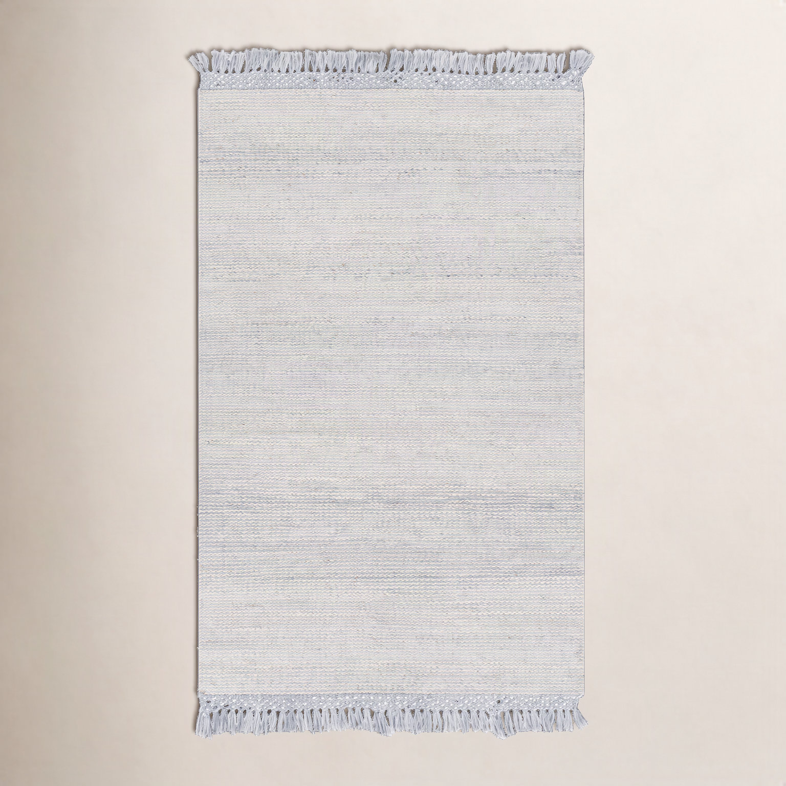 Blume Slate Pale Blue Hand-Woven Jute Rug, Rectangle 5' x 7'6"