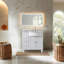 Comptoir de meuble-lavabo droit 38 po