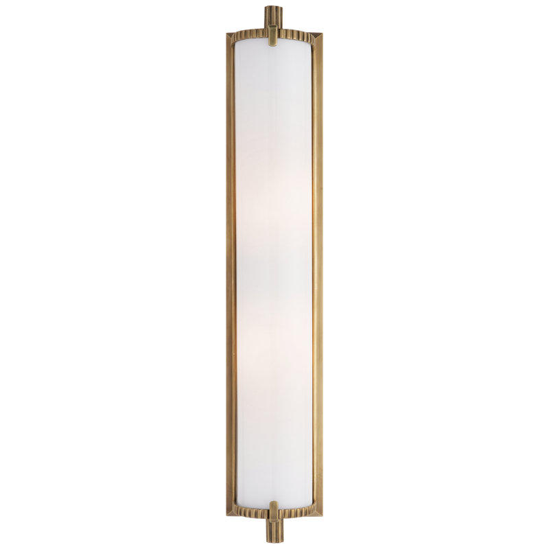 Thomas O'Brien Calliope Tall Bath Light, Hand-Rubbed Antique Brass