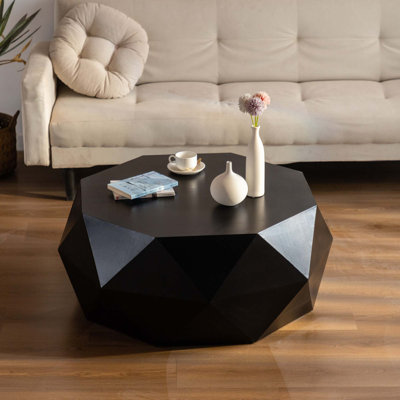Three-Dimensional Embossed Pattern Design American Retro Style Coffee Table