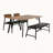 Modern 4 piece dining table set