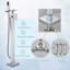 Norred Floor Waterfall Faucet Bath Filler with Diverter