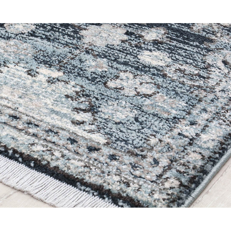 Amari Abstract Smoked grey Area Rug, Rectangle 8' x 10'