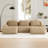 114" Flannel U-Shaped Modular Sectional With Movable Ottomans-1704050400-1711049551