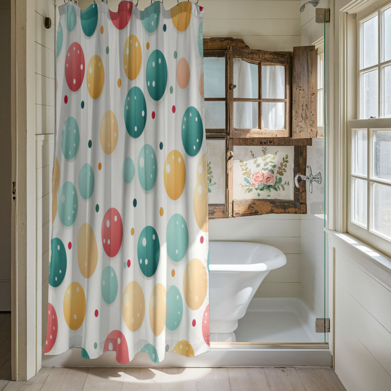 Rideau de douche Spots Elements - Premium, H 74 po x l 71 po