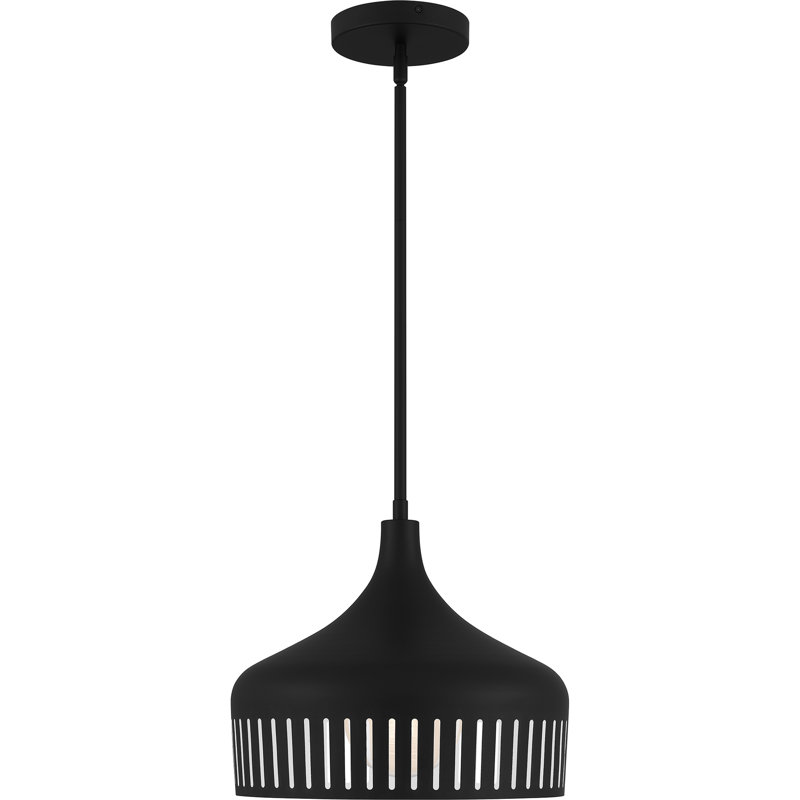 Keagan 1-Light Pendant Light, Matte Black