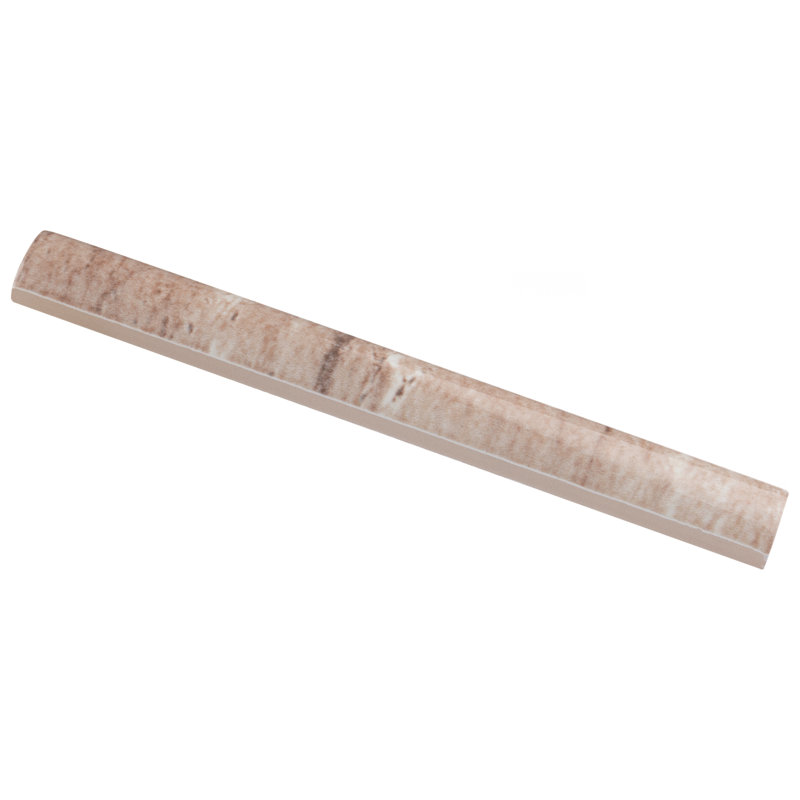 Carreau de céramique rond L 7,88 po x l 1 po Cigarro, Beige