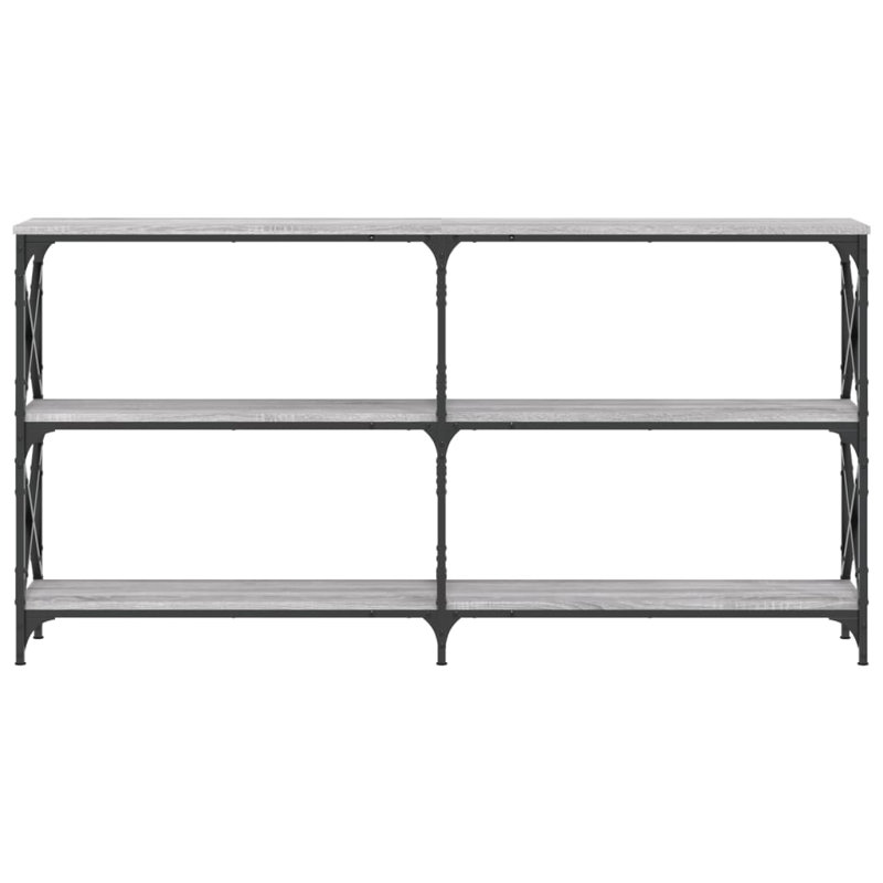 vidaXL Console Table Engineered wood Large Console Table, Grey Sonoma