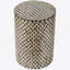 Tabouret de jardin cylindrique avec table d'appoint D14x20