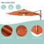 Parasol en porte-à-faux à DEL 11 pi Doraly-833306007