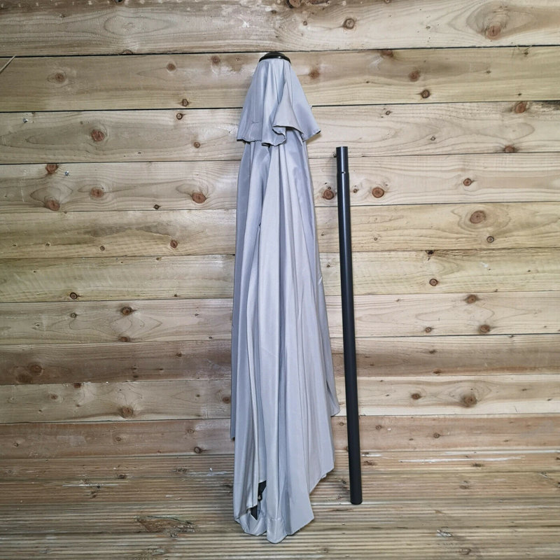 Ahmiyah 270cm Market Parasol, Grey 
