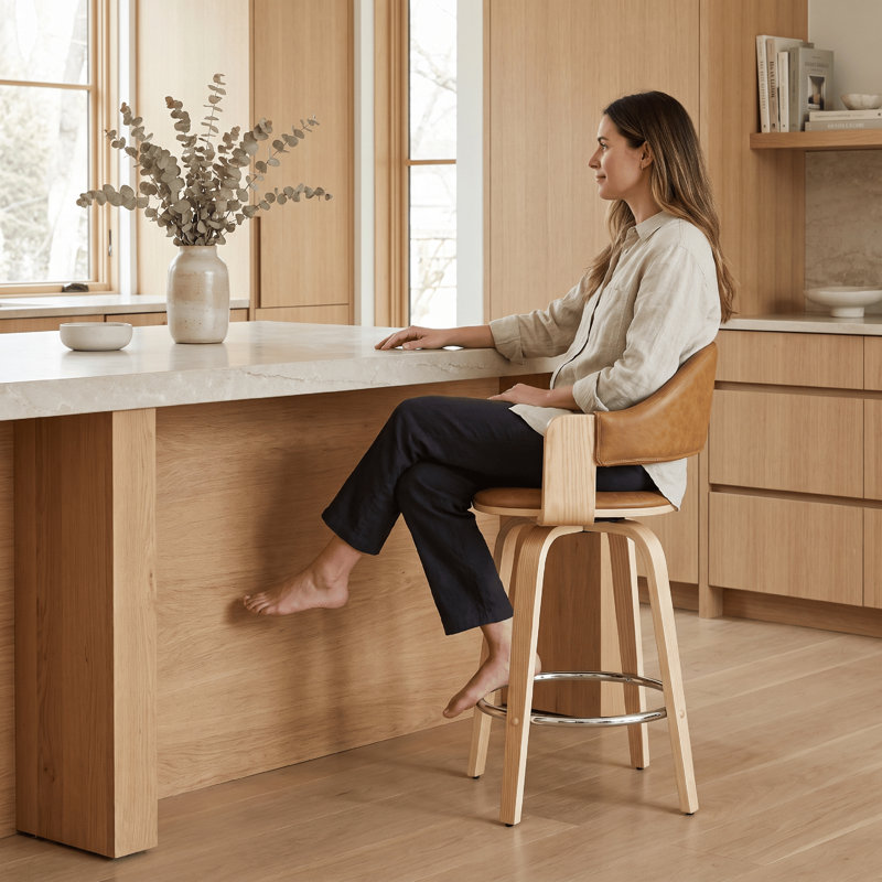 Wessels 36 po Tabouret de bar en H, Chameau, 36"