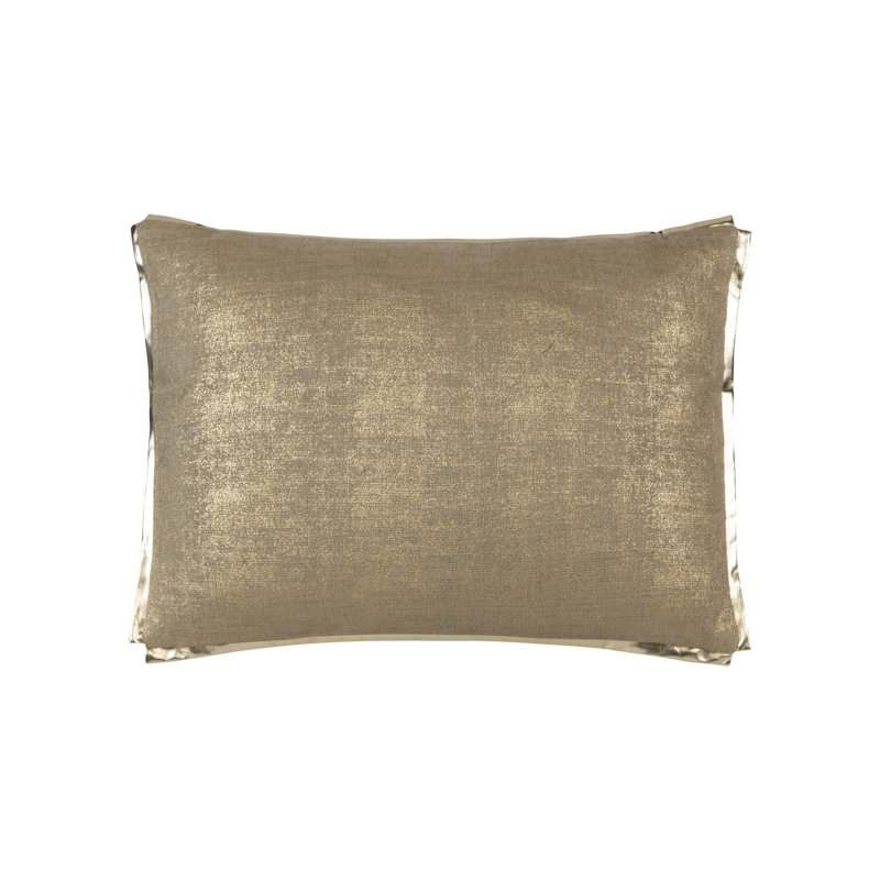 Ella Linen Lumbar Pillow Cover & Insert, Gold