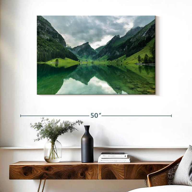 Alvord Seealpsee Mountain Reflections, H 26 po x l 39 po
