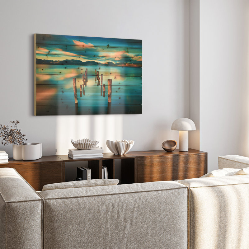 « soirée light », impression sur bois