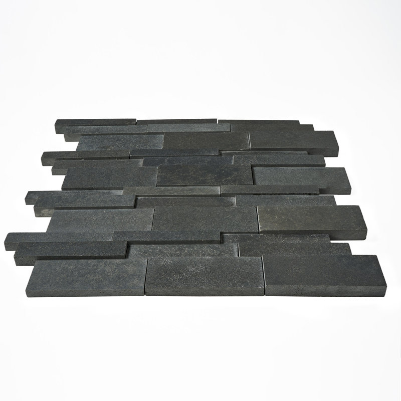 Stealth 0.4" x 11" Basalt Linear Mosaic Wall & Floor Tile