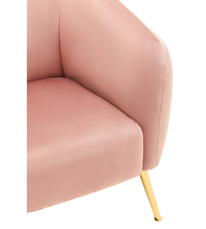 Velvet Armchair, Red