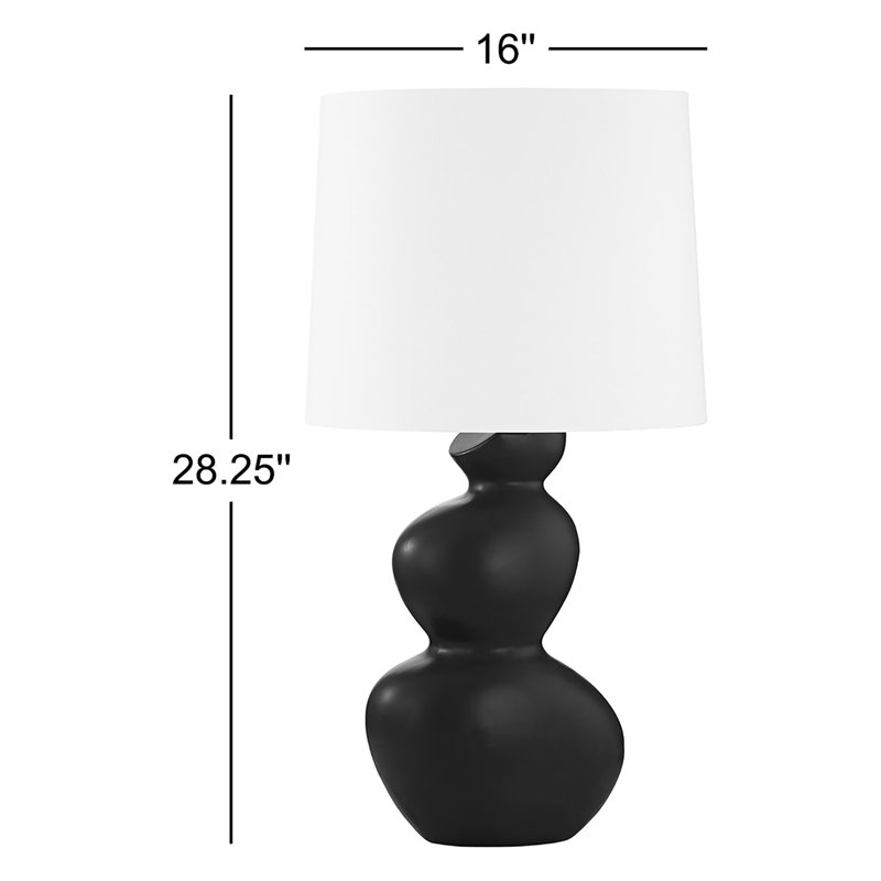 Table Lamp, Satin Black