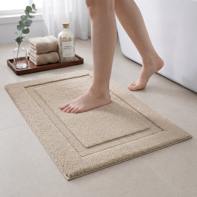 Non‑Slip Machine Washable Absorbent Soft Bath Rug