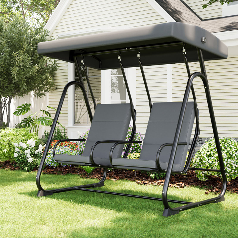 2 Person Porch Swing with Canopy