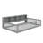 Floor Bed With Storage Cabinets And USB Ports-957043589