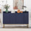 Grande console de rangement de 47,2 po avec 4 portes