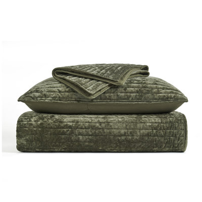 Ensemble de courtepointe Luxe Velvet Channel