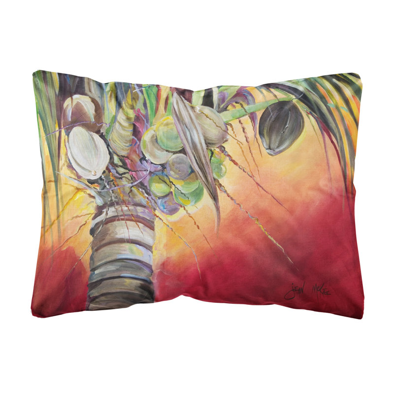 Sunset on The Coconut Tree Indoor/Outdoor Throw Pillow