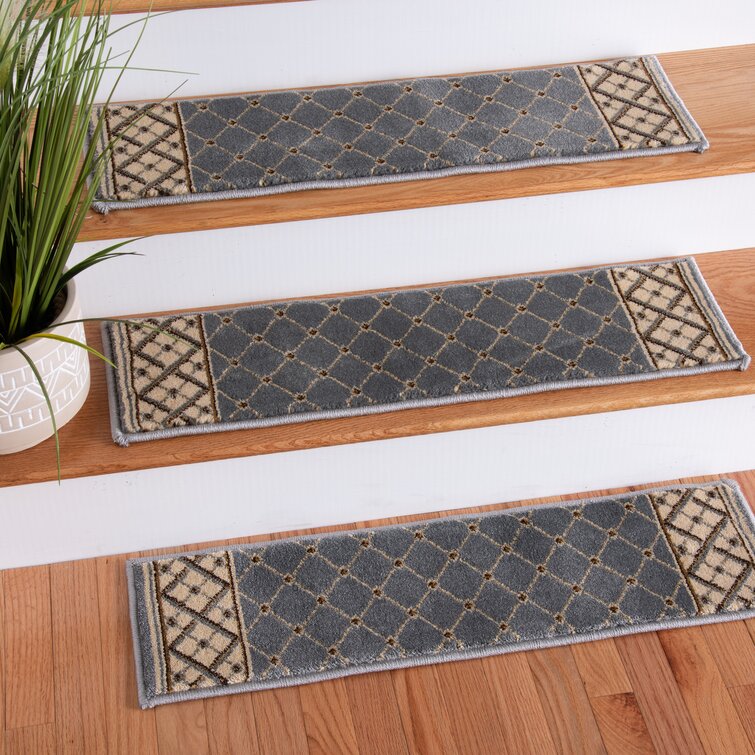 Canora Grey Non-Slip Black Stair Treads, Wayfair