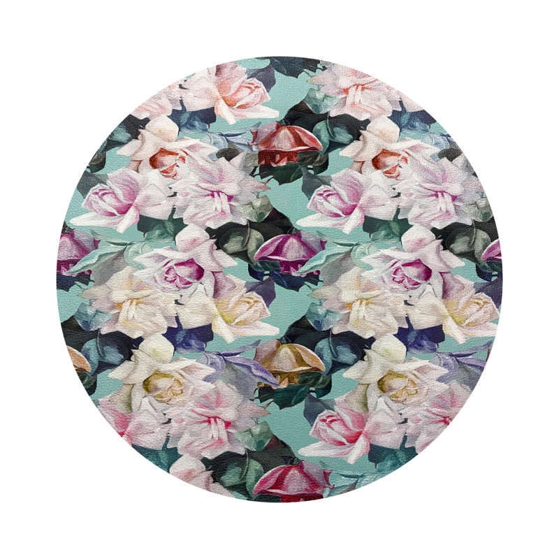 Passion Laduree Vegan Leather Round Coasters