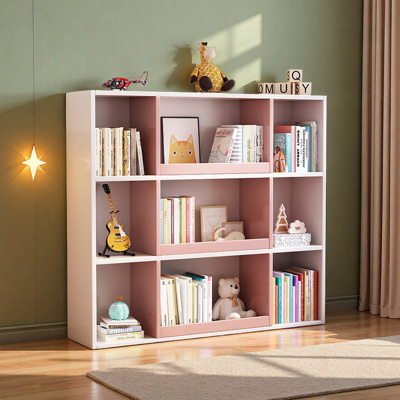 Bibliothèque de rangement populaire de style américain, Rose