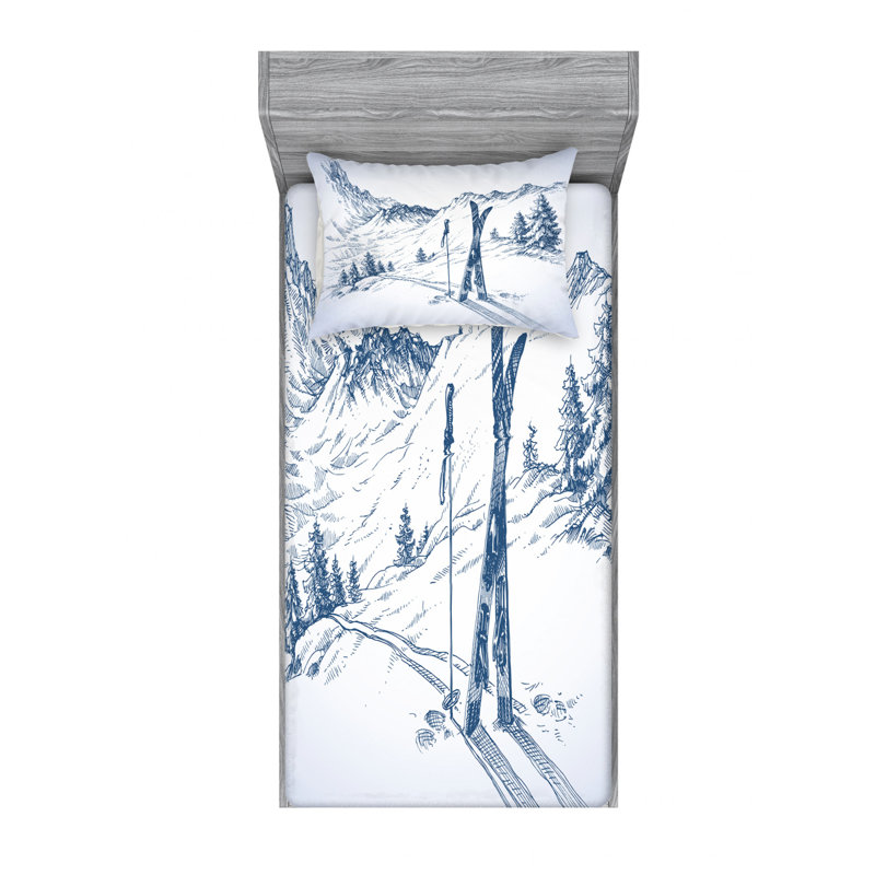 Microfiber Sheet Set, Twin XL Sheet Set with Fitted Sheet