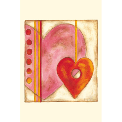Pop Hearts III (AP) by Nancy Slocum - Wrapped Canvas Painting