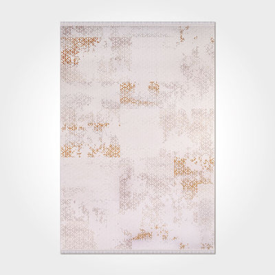 Modern Beige Machine Washable Non-Slip Area Rug