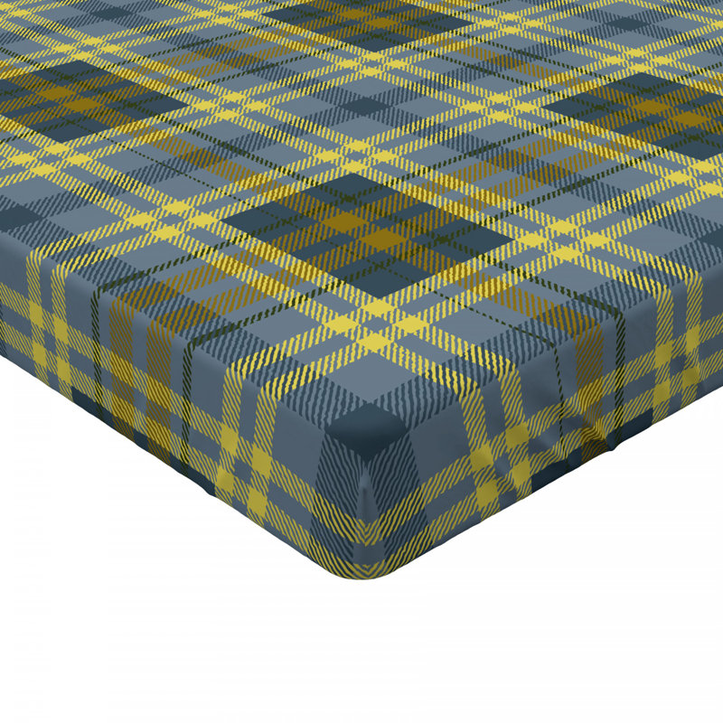 Drap-housse en microfibre, Drap-housse grand, Tissu écossais 1