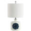 Lampe de table blanche/bleu 18,3 po Nivens