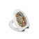 Steven Brown Lewis McZoo Flexi-Fix White Universal Toilet Seat - Unique Lion Design with Soft Close and Quick Release Hinges and Made from Polypropylene Plastic with Top and Bottom Fixing