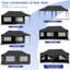 3mx6m Pop Up Gazebo, Waterproof Folding Tent With 6 Removable Sidewalls, 6 Sandbags & Storage Bag, Upf50+ Marquee Canopy Outdoor Pavilion, Event Shelter For Garden Party Wedding Market Camping-112681152