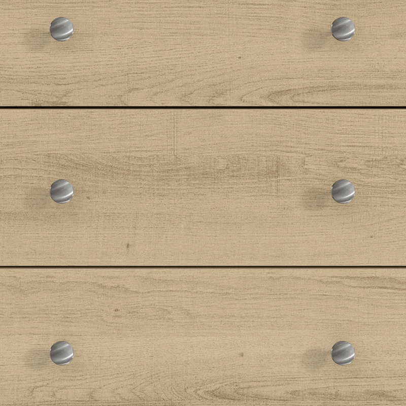 Commode 5 tiroirs Tevrat, Chêne d'Oslo