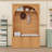 Chic Arched Mudroom Hall Tree with Adjustable Shelves and Hooks-932315383