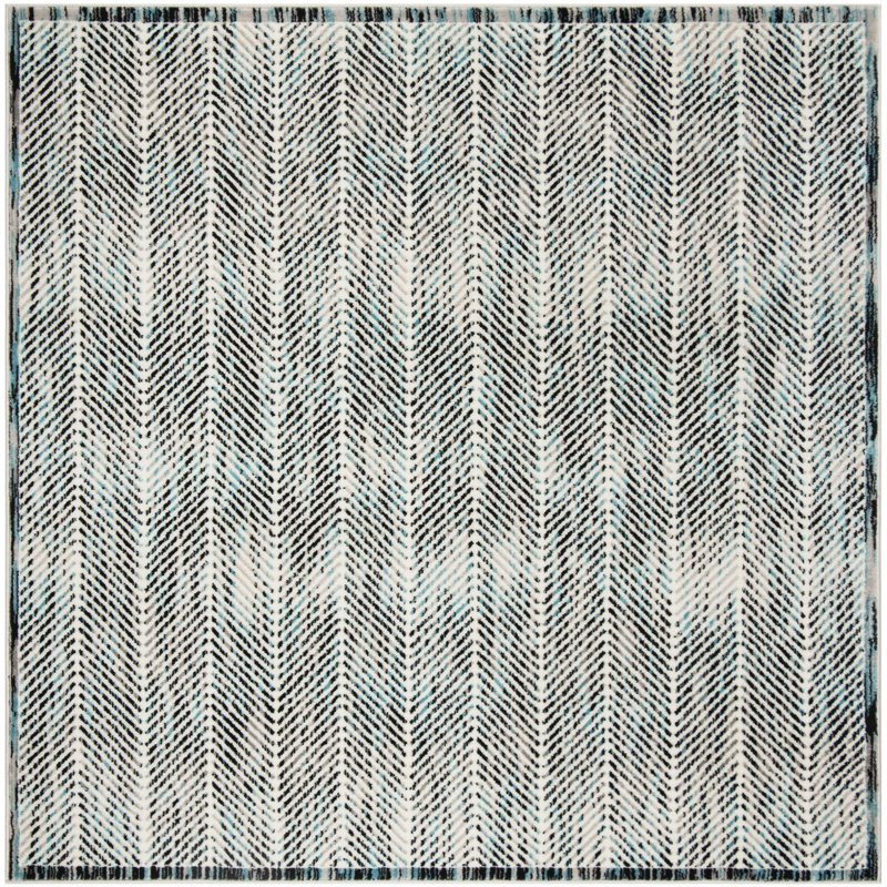 Coggin Performance Abstract Rug, Square 6'7"