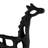 Metal Aluminum Giraffe Figurine - Contemporary Decorative Sculpture with Cutout Design-118465925