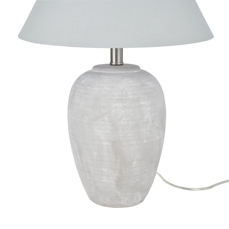 Lampe de table en céramique Bethnal, Gris, Gris