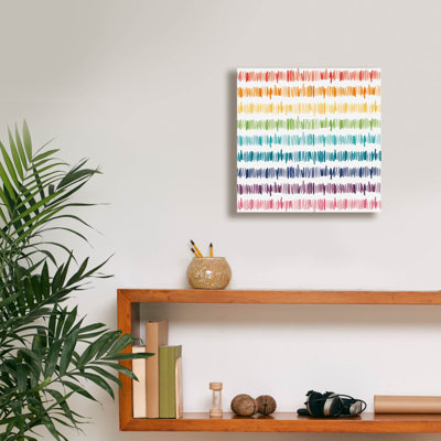 «Rainbow World Collection Pattern 1» par Wild Apple Portfolio, art mural sur toile, 12 po x 12 po